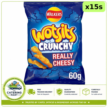 Wotsits Crunchy Cheese Sharing Crisps 15 x 60g bulk wholesale case
