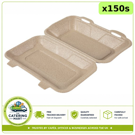 TT10 Infinity Large Meal Boxes 150 pack for takeaway meals and foodservice packaging