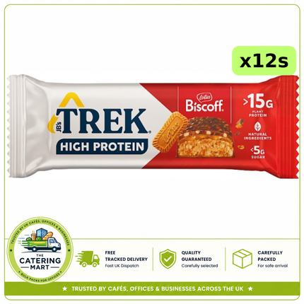 Lotus Biscoff TREK High Protein Biscoff Bars 12 x 55g wholesale case