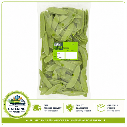 Farm Fresh Mangetout 500g wholesale fresh mangetout peas for catering kitchens