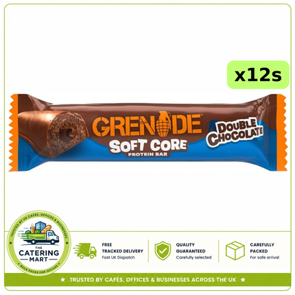 Grenade Soft Core Protein Bar Double Chocolate 12 x 50g wholesale case