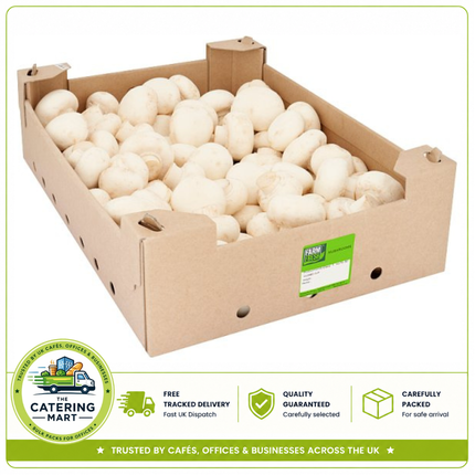 Farm Fresh Closed Cup Mushrooms 2.5kg bulk wholesale fresh mushrooms for catering
