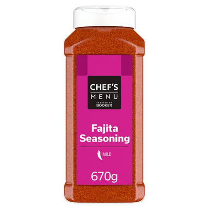 Chef's Menu Fajita Seasoning 670g wholesale catering pack of Mexican-style fajita spice blend