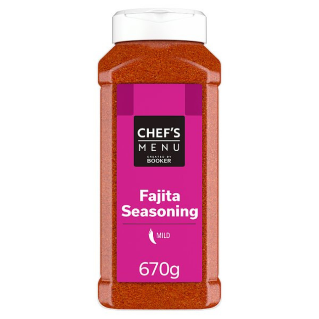 Chef's Menu Fajita Seasoning 670g wholesale catering pack of Mexican-style fajita spice blend