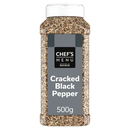 Chef's Menu Cracked Black Pepper 500g wholesale catering pack