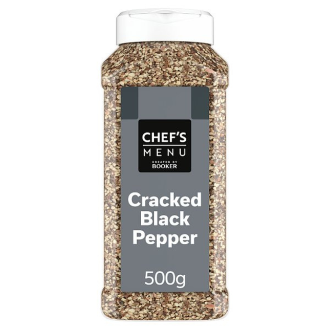 Chef's Menu Cracked Black Pepper 500g wholesale catering pack