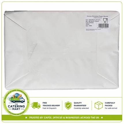 Greaseproof wrapping sheets 9 x 14 inch wholesale food wrapping paper for catering