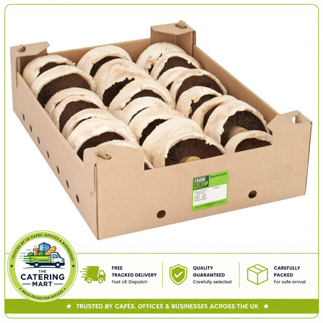 Farm Fresh Breakfast Flat Mushrooms 1.81kg bulk wholesale fresh flat mushrooms for catering