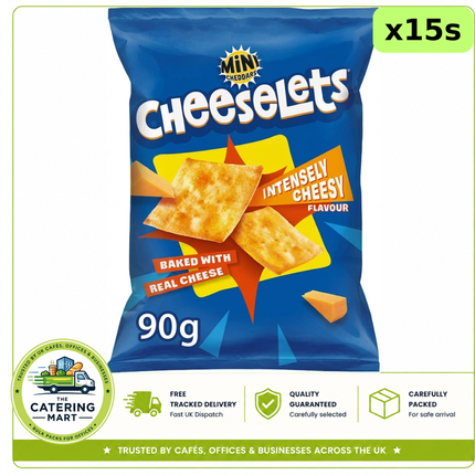Jacob's Mini Cheddars Cheeselets Intensely Cheesy Flavour 15 x 90g bulk wholesale cheese snacks