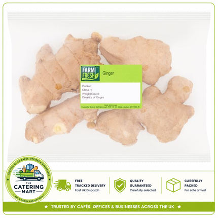 Farm Fresh Ginger 450g wholesale fresh ginger root for catering kitchens