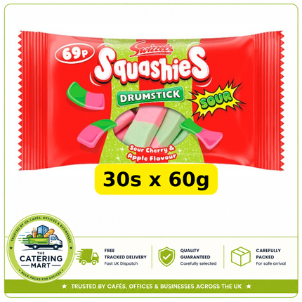 Swizzels Squashies Sour Cherry and Apple 30 x 60g PMP wholesale display