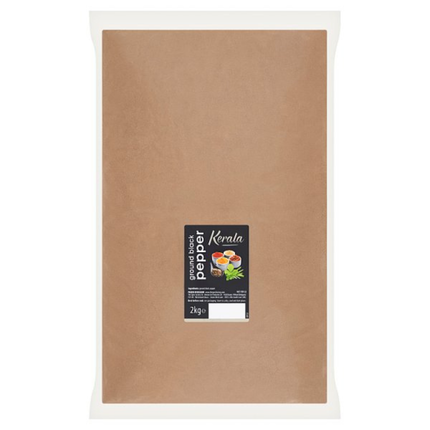 Kerala Ground Black Pepper 2kg wholesale catering pack of ground black pepper