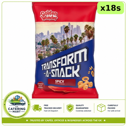 Golden Wonder Transform-A-Snack Spicy Flavour Snacks 18 x 56g bulk wholesale case