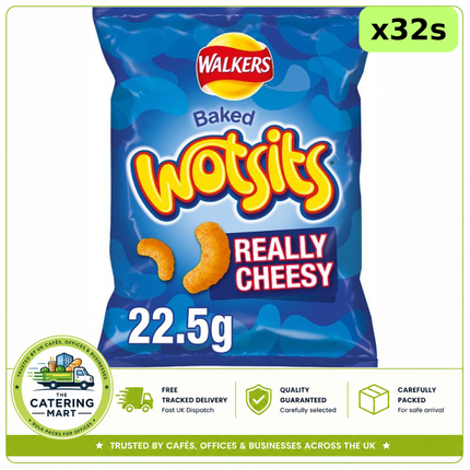 Walkers Wotsits Cheese Grab Bag Crisps 32 x 22.5g bulk wholesale case