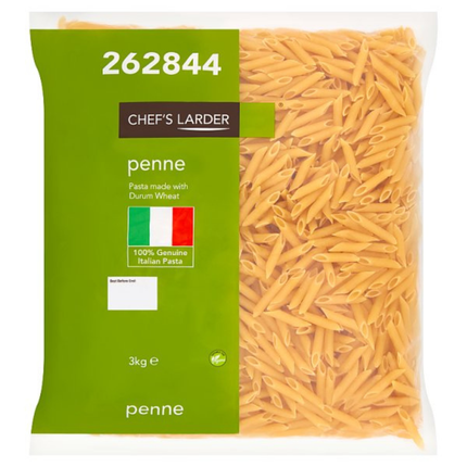 Chef's Larder Penne 3kg wholesale catering pasta pack