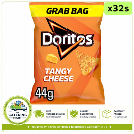 Doritos Tangy Cheese Crisps Grab Bag Tortilla Chips 32 x 44g bulk wholesale case