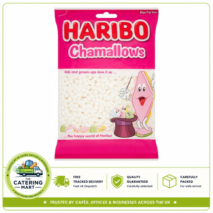 HARIBO Chamallows Mini Marshmallows 1kg wholesale bag of soft fluffy mini marshmallow sweets