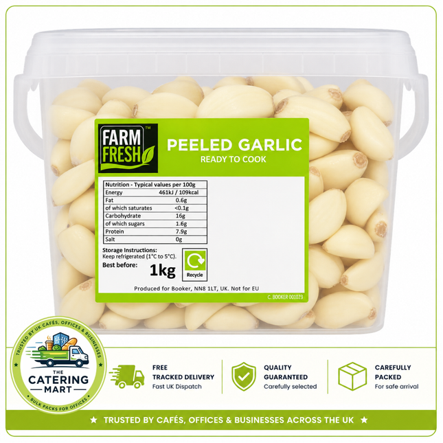 Farm Fresh Peeled Garlic 1kg bulk wholesale fresh peeled garlic for catering
