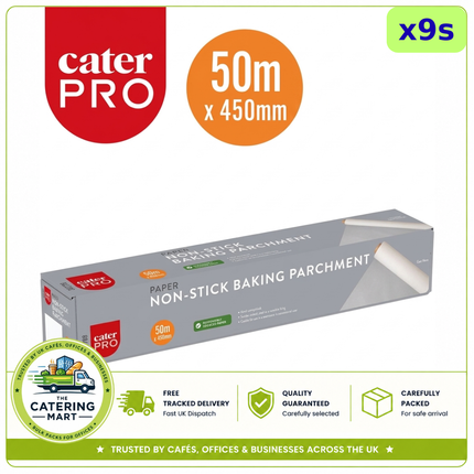 CaterPro Non-Stick Baking Parchment 450mm x 50m 9 rolls wholesale