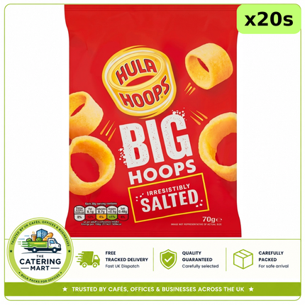 Hula Hoops Big Hoops Salted Crisps 20 x 70g bulk wholesale case