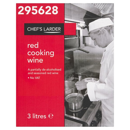 Chef's Larder Red Cooking Wine 3 litres wholesale catering cooking ingredient