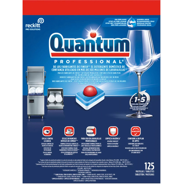 Finish Quantum All In One Dishwasher Tablets 125 Count Pack