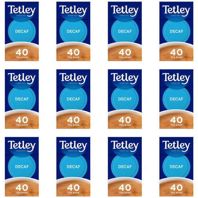 Tetley Decaf Tea Bags 12 x 40 Bags | Wholesale Catering Decaf Tea