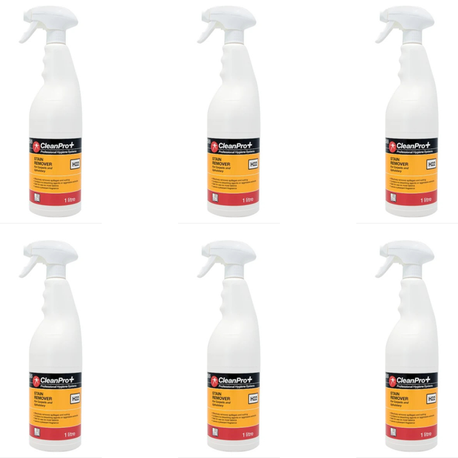 CleanPro+ Stain Remover 1 litre bottles, wholesale case of 6 bottles.