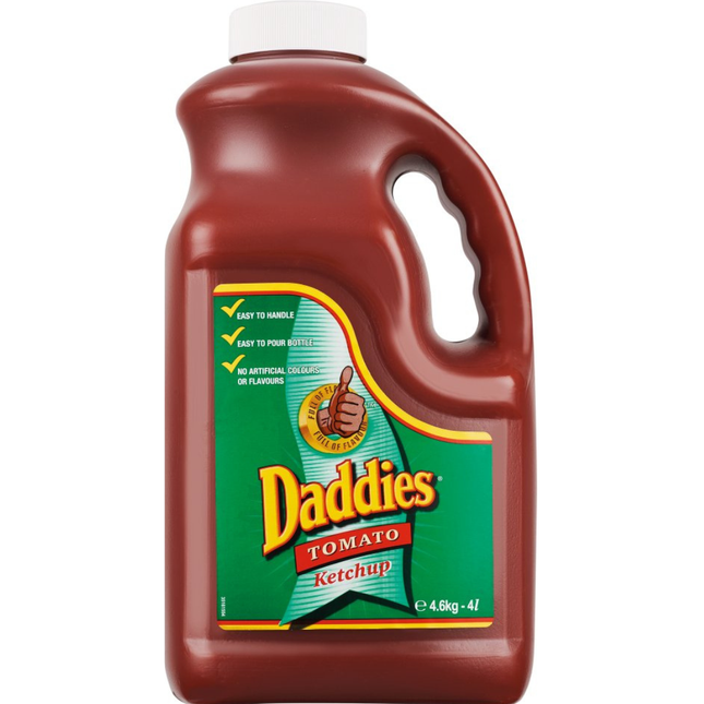 Daddies Tomato Ketchup 4 litre catering container for wholesale foodservice, restaurants and professional kitchens.