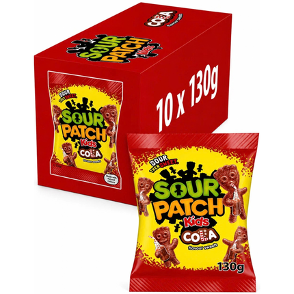 Sour Patch Kids Cola Sweets 10 x 130g | Wholesale Sour Cola Sweets