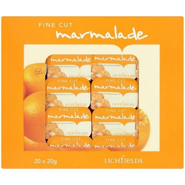 Lichfields Marmalade Individual Portions 20 x 20g for hotel breakfasts, cafés and catering