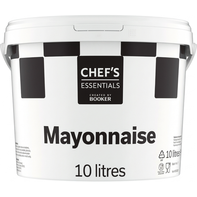 Chef's Essentials Mayonnaise 10 litre catering container for wholesale foodservice and professional kitchens.