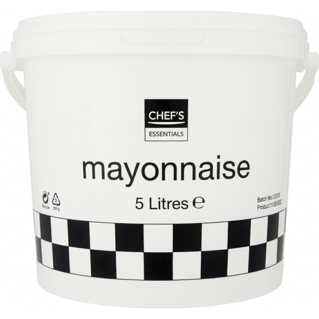 Chef's Essentials Mayonnaise 5 litre catering container for wholesale foodservice and professional kitchens.
