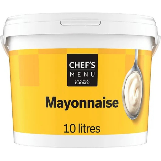 Chef's Menu Mayonnaise 10 litre catering container for wholesale foodservice and professional kitchens.