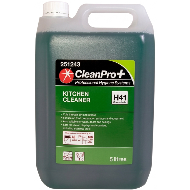 CleanPro+ Kitchen Cleaner 5 litre container for commercial kitchens, catering businesses and hospitality cleaning