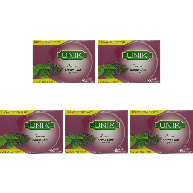 Unik Karak Tea Unsweetened 5 x 140g wholesale instant karak tea mix