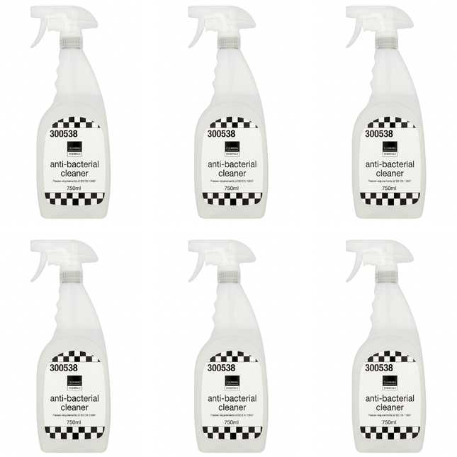 Cleaning Essentials Antibacterial Cleaner case of 6 x 750ml bottles for commercial and hospitality cleaning