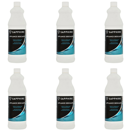 Sapphire Appliance Descaler 1 litre bottles, wholesale case of 6.
