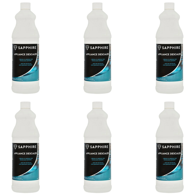Sapphire Appliance Descaler 1 litre bottles, wholesale case of 6.