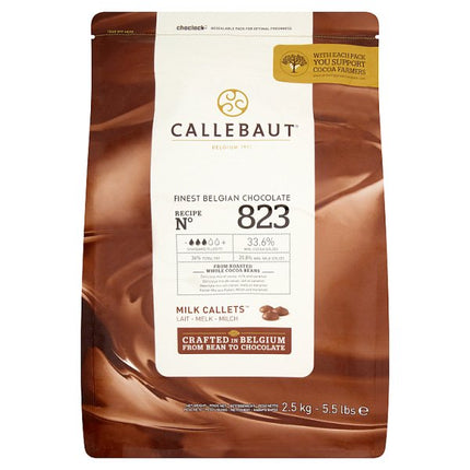 Callebaut Chocolate 823 Milk Callets 2.5kg