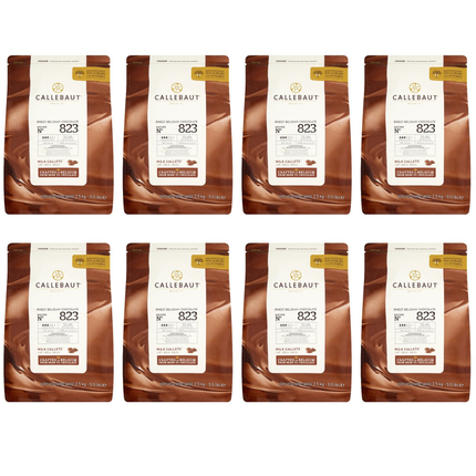 Callebaut Chocolate 823 Milk Callets Case of 8 x 2.5kg