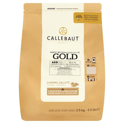 Callebaut Chocolate Gold Caramel Callets 1 x 2.5kg