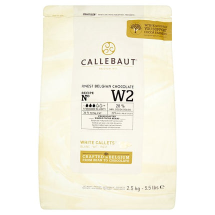 Callebaut Chocolate W2 White Callets 2.5kg