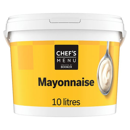 Chef's Menu Mayonnaise 10 Litres | Creamy Catering Mayo for Sandwiches, Salads, Burgers & Foodservice