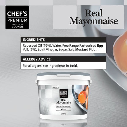 Chef's Premium Real Mayonnaise 10 Litres