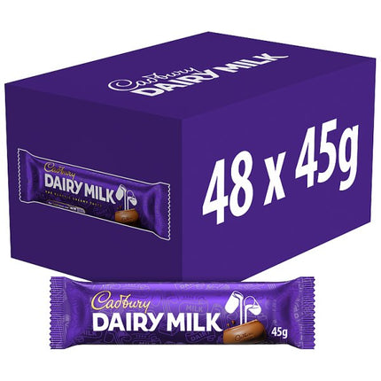Dairy Milk Chocolate Bar 48 x 45g | Cadbury Dairy Milk
