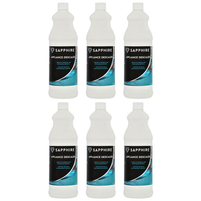 Descaler - Sapphire Appliance Descaler 6 x 1L Professional Limescale Remover