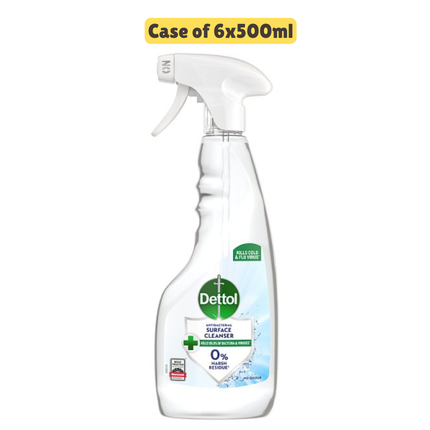 Dettol Spray Antibacterial Surface Cleanser 500ml [CASE OF 6]