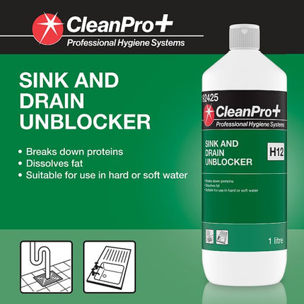 Drain Unblocker 1 x 1 Litre | Professional Sink & Drain Cleaner