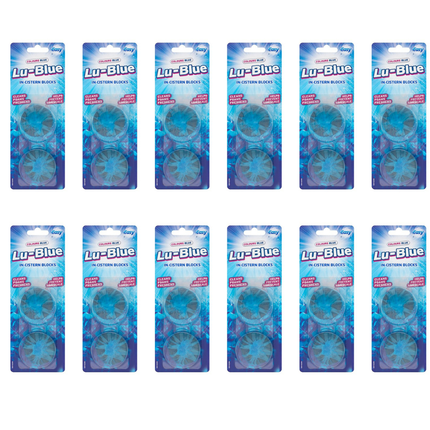 Easy Colours Blue Lu-Blue In-Cistern Blocks 12 x 2 x 38g